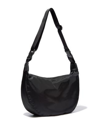 Deepoche Heavy Twill Nylon Hobo Bag - Black