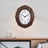 Spanish Style Retro Glass Quartz Clock,Home Living Quiet Silent,Simple Clock Mute Wall Clock,Living Room Clock Glass Wall Watch