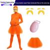 Combinaison Zentai Orange Lorax pour Adulte - Costume d'Halloween Rigolo