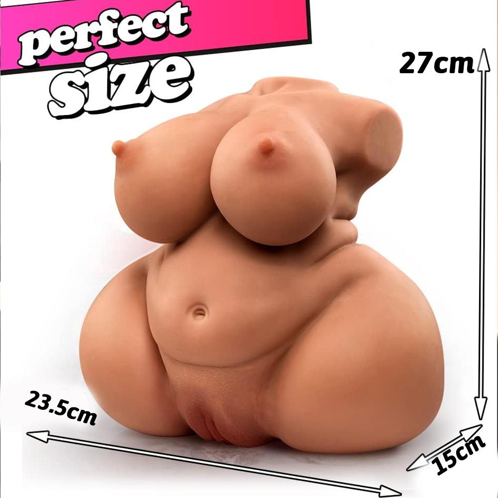 Male Sex Toys Realistic Pockets Pussy Ass Masturbation Cups Brown Torso Sex Dolls Posterior Real Vagina Dual Channel Tight Vagina Adult Sex Toys