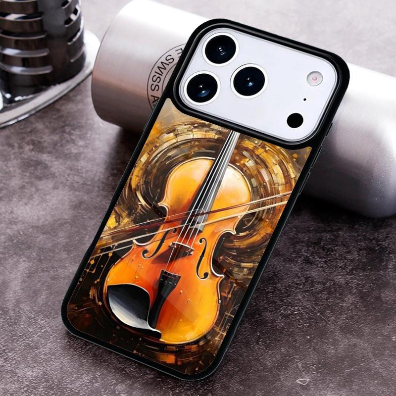 Elegant Violins Bow Sheet Music Funda Phone Case For iPhone 17 16 15 14 13 12 11 Pro Max Plus 17Air Soft Silicone Cover