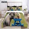 Pig Duvet Cover Set Queen Size Microfiber Cute Pig Animal Theme Twin Bedding Set Farm Animal 2/3pcs Quilt Cover for Boys Girls