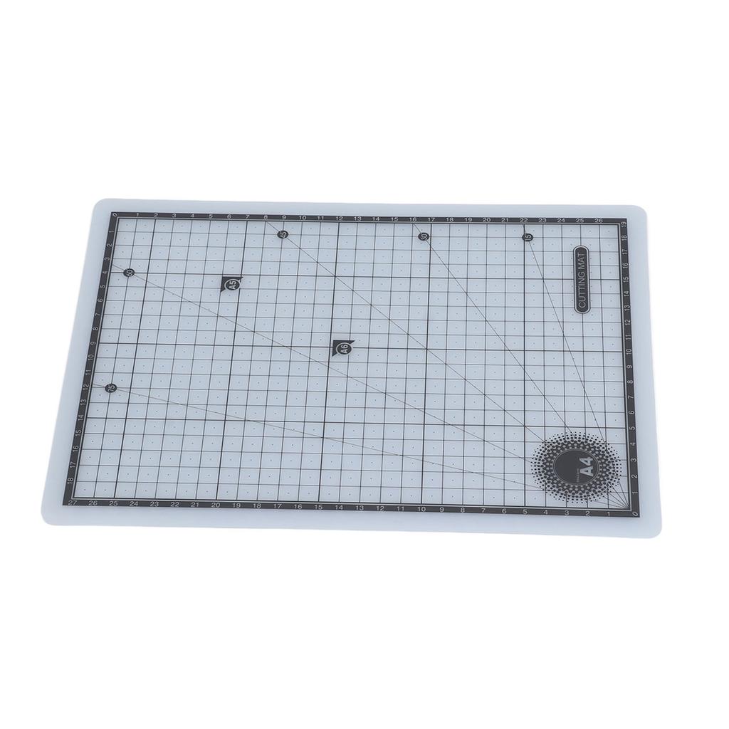 A4 Cutting Pad Self Healing Accurate Scales Semitransparent Double Sided PVC Cutting Mat for Sewing