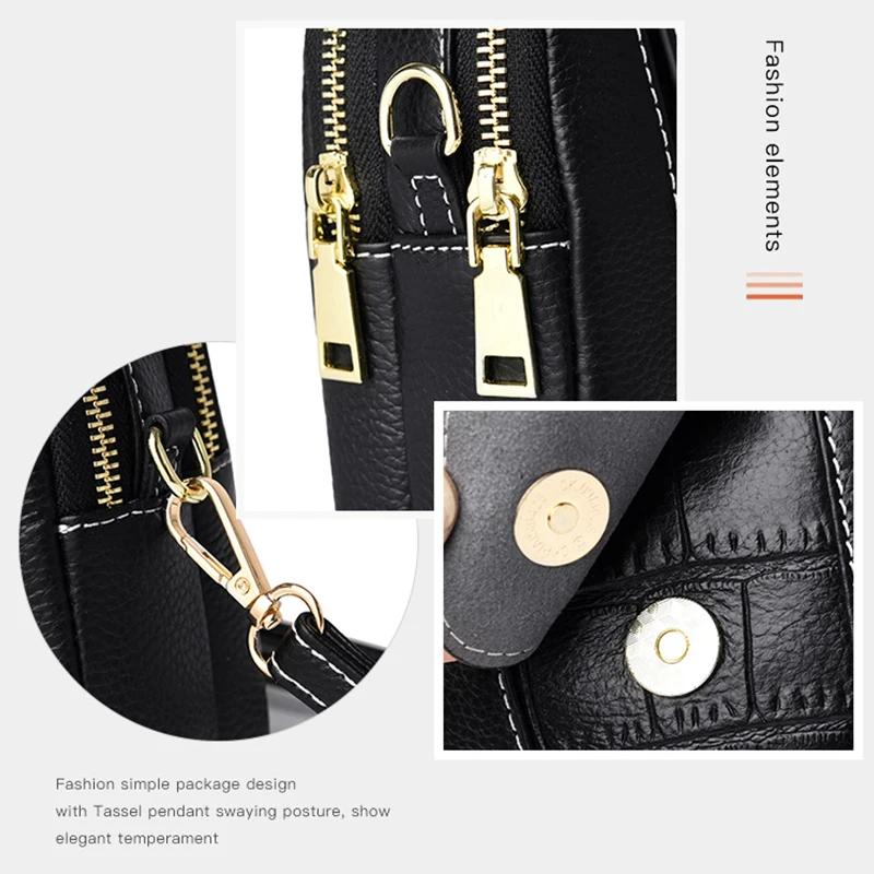 Vintage Small Crossbody Bag Women Alligator PU Messenger Bags Small Double-layer Handbag Shopping Lady Purse Phone bag Bolso sac