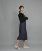 Seinteukeulu Wrinkle Band Overalls Skirt Swb-612 Denim Indigo