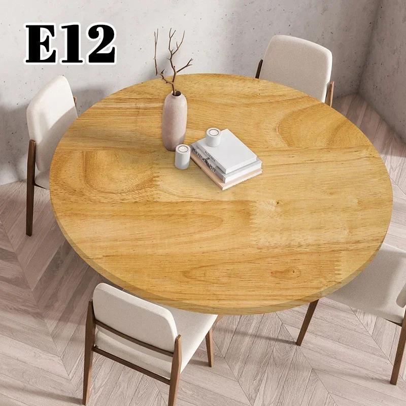 60/90/120Cm Wasserdichte Runde Tischdecke Ölfest Tischschutz Einstellbar Küche Esszimmer Hochzeitsparty Tischdecke Heimdekoration