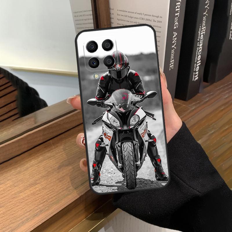 Motorcycle Man Case For Samsung Galaxy M32 M52 M12 M22 M13 M23 M33 M53 M14 M34 M54 M31 M51 M20 M31s M30s