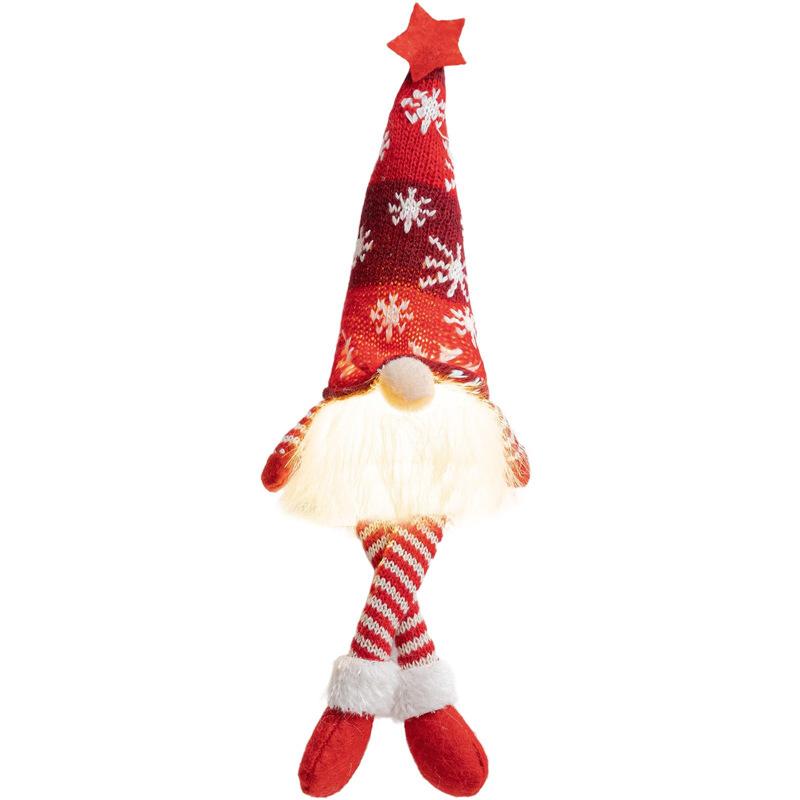 Xmas Gifts Santa Claus Pendant Glowing Gnome New Year Christmas Faceless Doll Merry Christmas Navidad Natal Gift Ornament