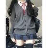 Japanese Sweater Autumn and Winter New Style Knitted Cardigan College Style Long-sleeved Effect Loose and Versatile Coat for Women