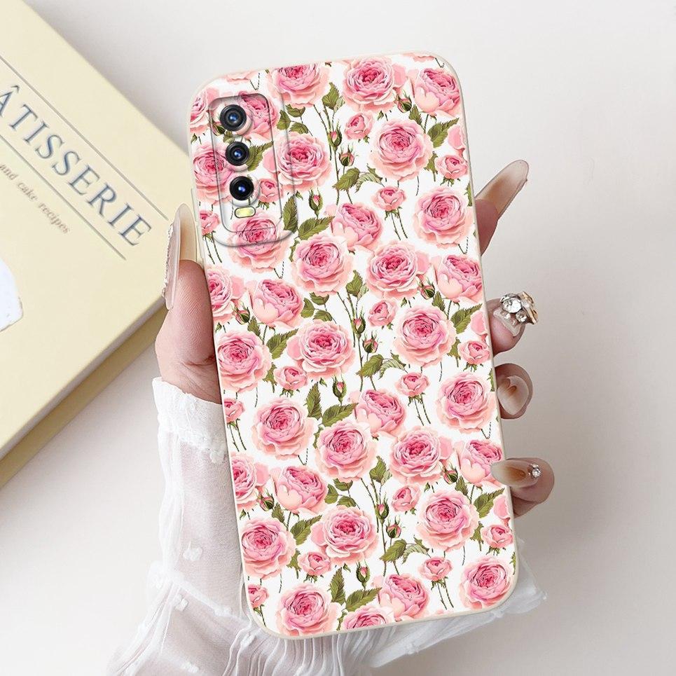 Per Vivo V2027 V2028 V2029 Cover Posteriore Vivo Y11S Y12s Y12a Y20 Y20s Y20i Custodia Girly Fashion Funda Bumper Morbido in Silicone Liquido