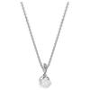 White Rose Pendant 925 Silver Cubic Zirconia Necklace Women Necklace ZT2968