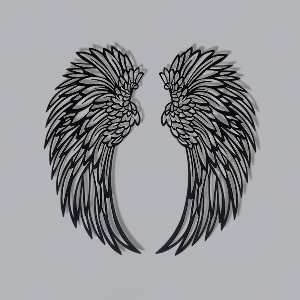 1 Pair Wall Sculpture Metal Wall Art Sculpture Angel Wings Wall Art Decor Photography
