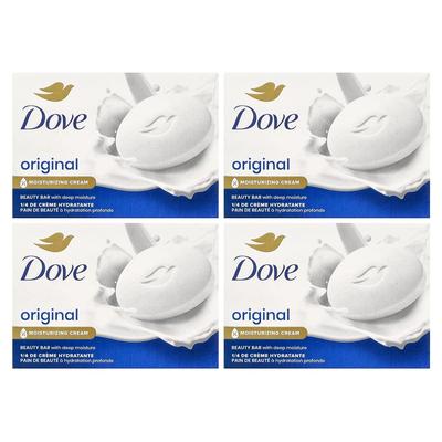 Dove Original Beauty Bar Soap, Made In USA, 106g (4 Bars)