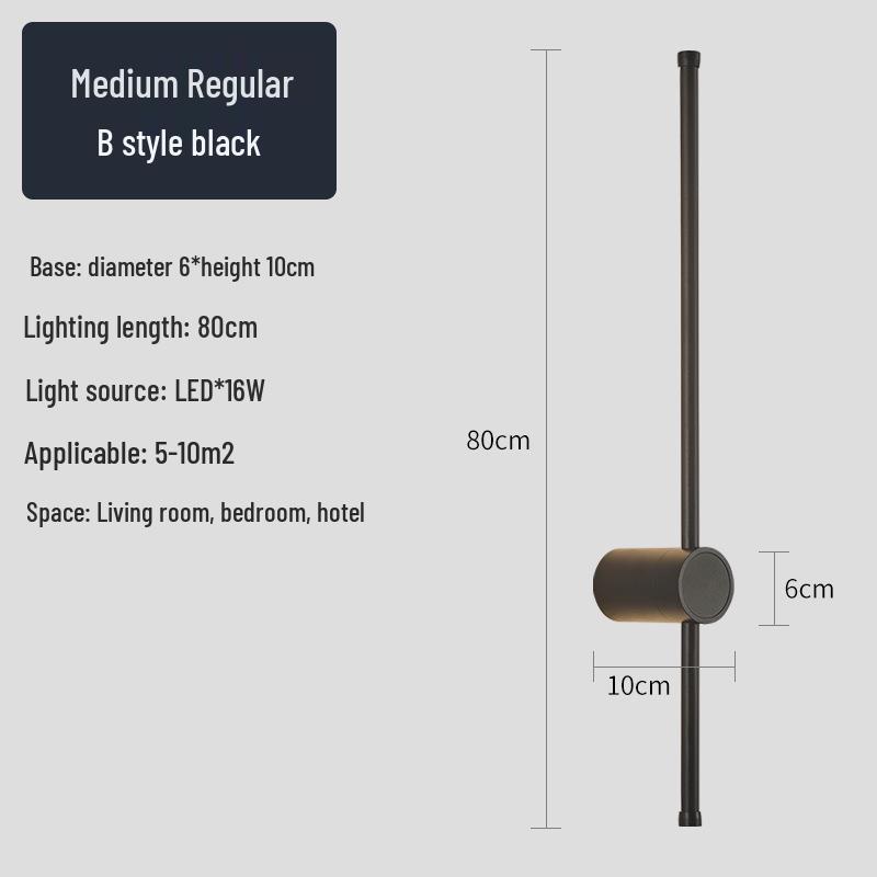Creative Minimalist LED Wall Light for Hallway, Bedroom, Living Room, Study, and Staircase
