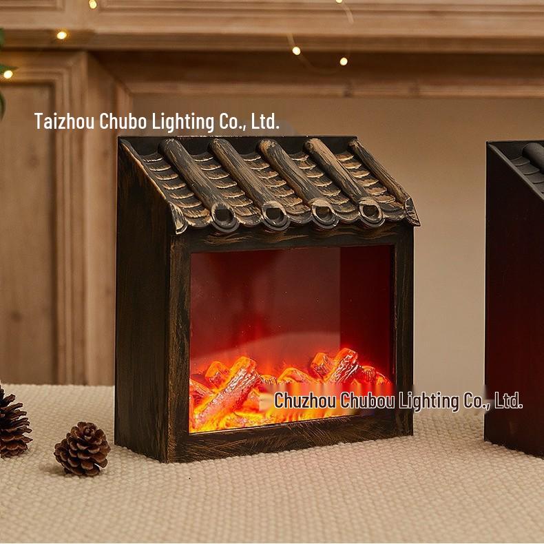 LED Simulated Fireplace Lamp for Christmas/Halloween Room Decoration
