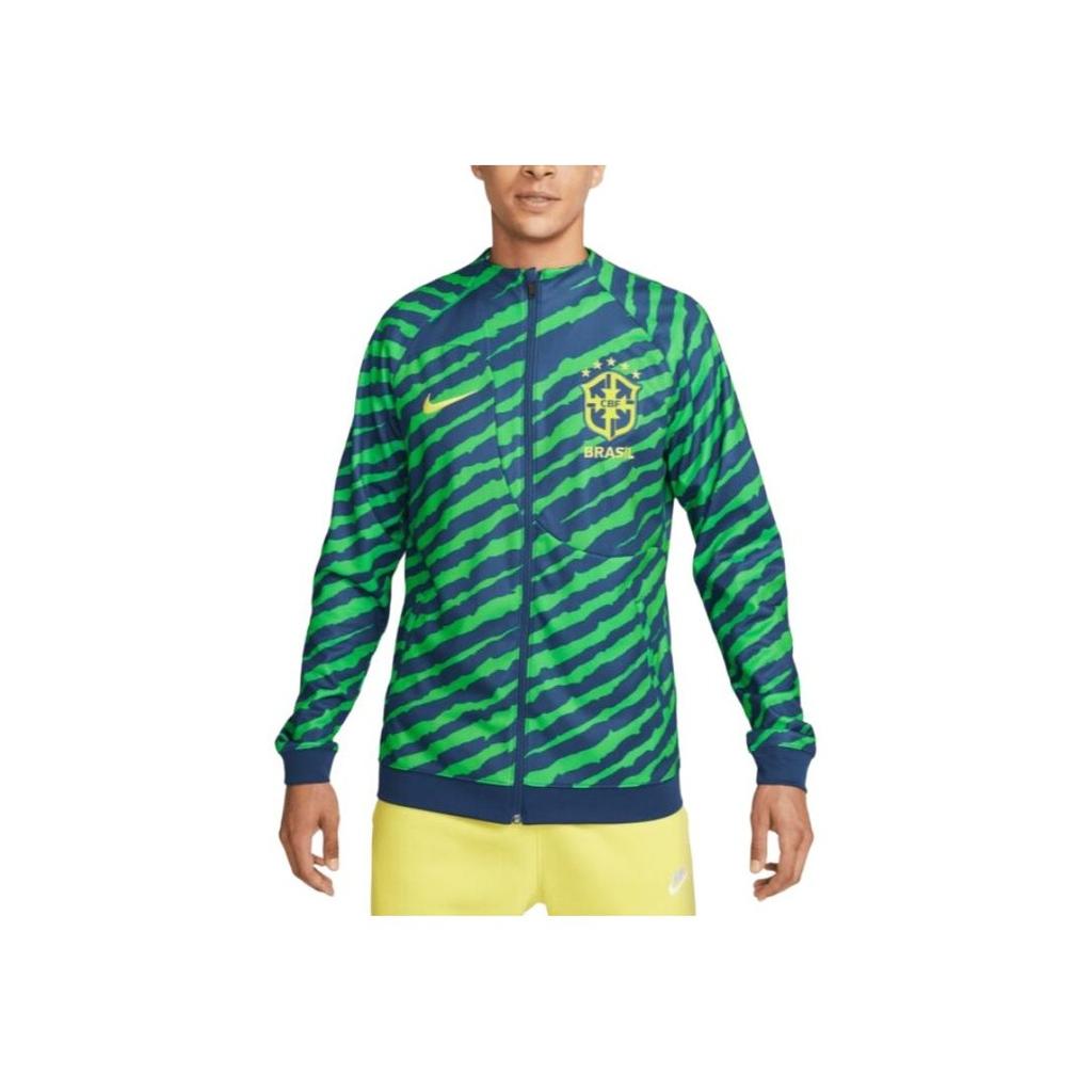 Nike Academy Pro Brazil World Cup Full-Zip Knit Soccer Track Jacket Men Tops Obsidian DR9018-490