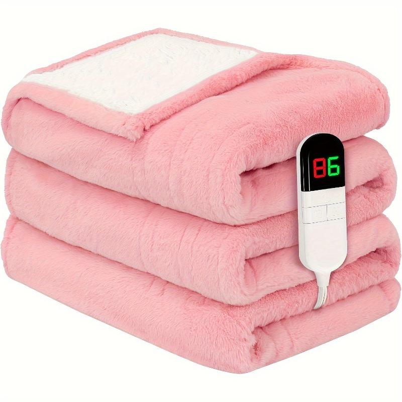 White Large Size Heating Blankets Plush Double Bed Sheets 8th Gear Constant Temperature Electric Blanket for Intelligence Timed Warmth and Thin Quilt