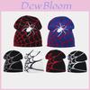 Gothic Spider Web Knit Hat For Men Women Warm Winter Outdoor Beanie