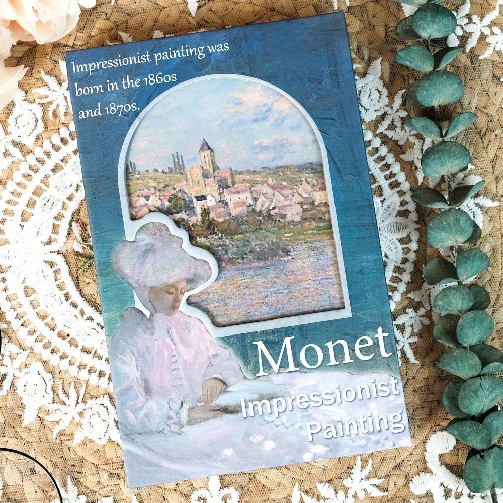 Hand Ledger Oil Painting Style Notebook Magnetic Notepad Gift Diary Book  Student