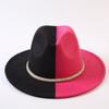 Popular European and American Classic Double-color Wide-brimmed Top Hat Men's and Women's Fashion OL Style Cowboy Hat Jazz Hat