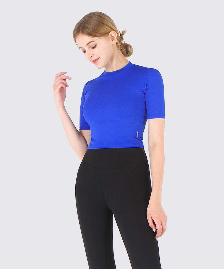 NOKJOK Plain Crop Top Running Yoga Wear Pilates Wear (Type B)