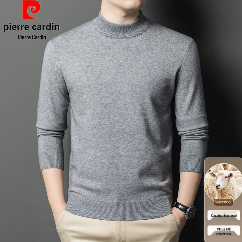 Pierre Cardin Men's Slim-Fit Semi-Turtleneck Wool Blend Sweater