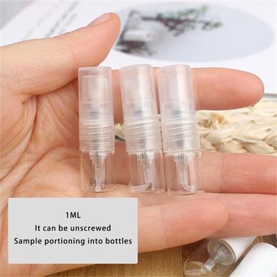 50Pcs 1ml Glass Atomizer Sprayer Bottles Leakproof Portable Refillable Perfume Bottles For Fragrances Enthusiasts And Travel
