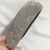 French Luxury Full Diamond Rhinestone Women's Headband – Dazzling High Crown Essential Headwear