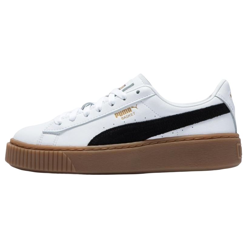 

Puma Basket Platform L Retro Casual Sneakers Women Sneakers White 394369-01 35.5
