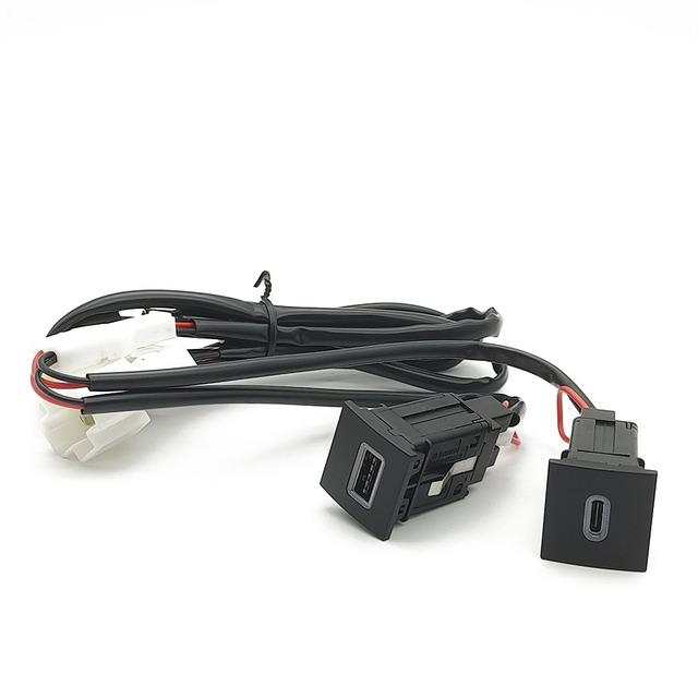 1PC Quick Car Charger Socket 12V/24V Cigarette Lighter USB Interface Adapter For Volkswagen Jetta 5 MK5 Scirocco Golf 6 06-12