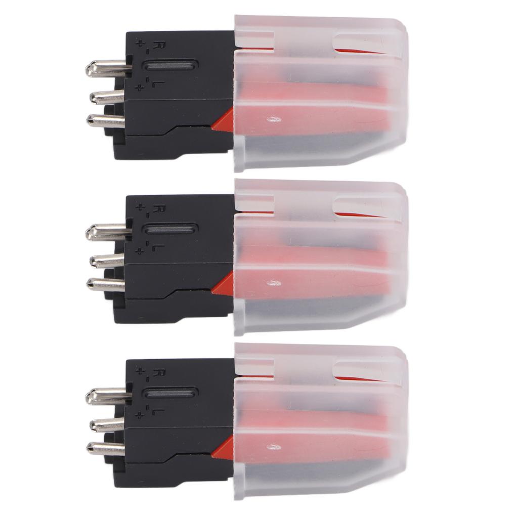 3 Pcs Record Player Needle Antique Replacement Vinyl Phonograph Stylus for Turntable LP