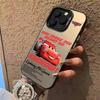 Custodia per Telefono Cars L-Lightnings McQueens 95 Per iPhone 17 16e 16 15 14 13 12 11 mini Pro Max X XR XSMAX Air Plus Anti Caduta Opaca