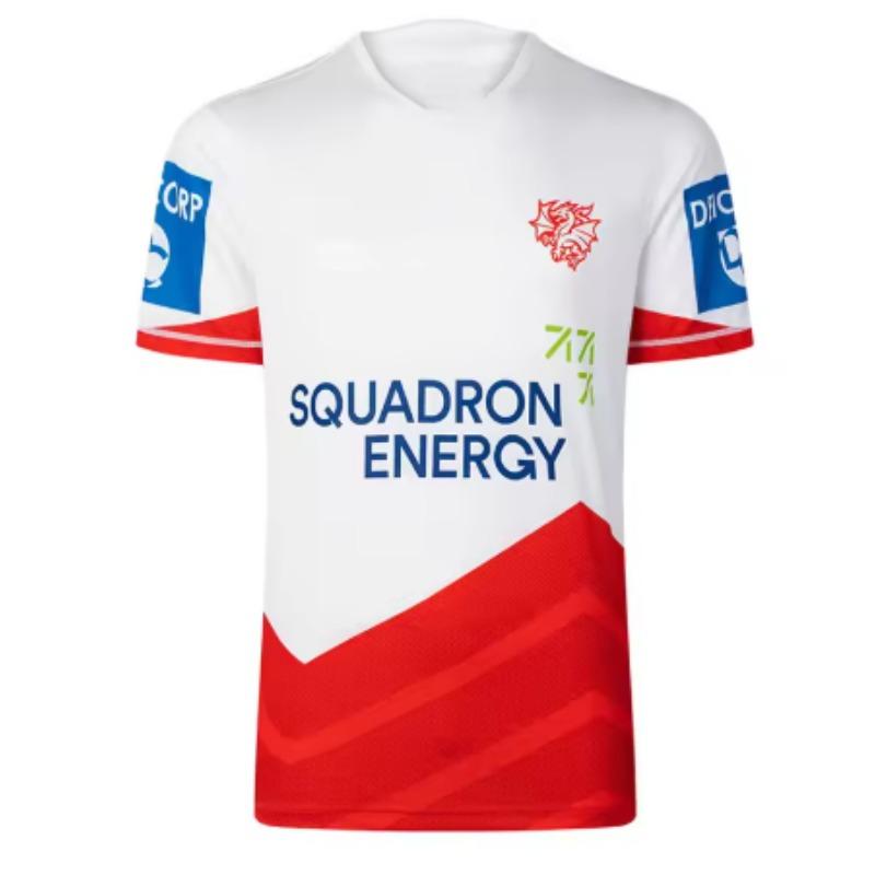 St George Illawarra Dragons Home / Away / Training Rugby Jersey - Mens Size:S-5XL Comfortable Breathable Perfect Quality!