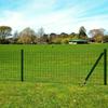 VidaXL Wire Mesh with Supports Garden Fence Border Grid Barrier 140561