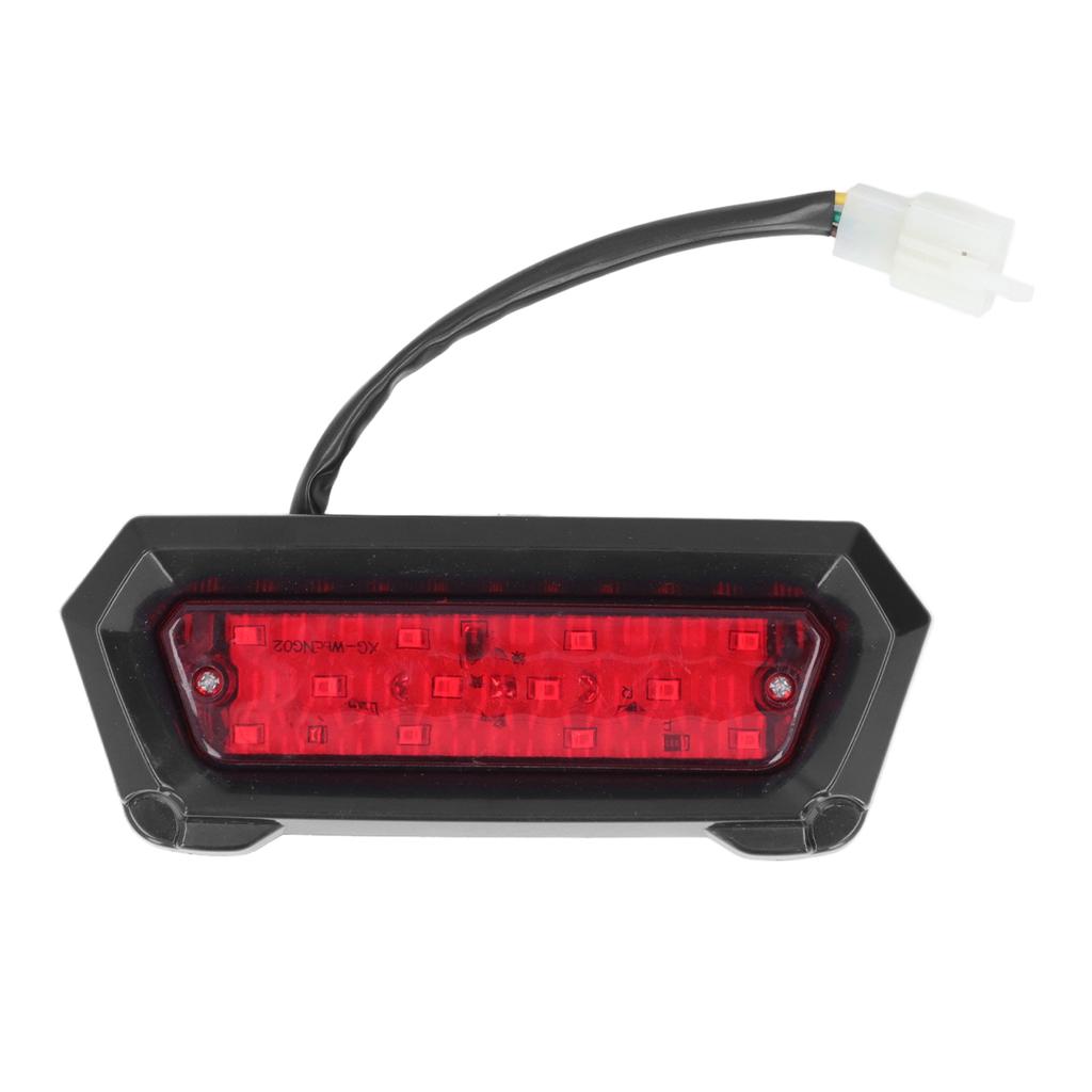 12V Brake Light 3 Wire Plug Red Reflective Lens Replacement for 50cc to 125cc Chinese ATVs Quads Go