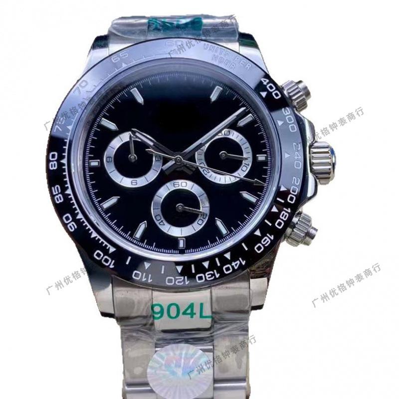 40mm Rolex Daytona Multifunkční Diamantový Chronograf Automatické Pánské Hodinky