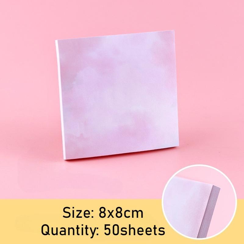 50 Sheets Colorful Starry Sky Stickers Sticky Notes and Stickers Leave A Message for Sticky Notes Student Office Stationery Supplies