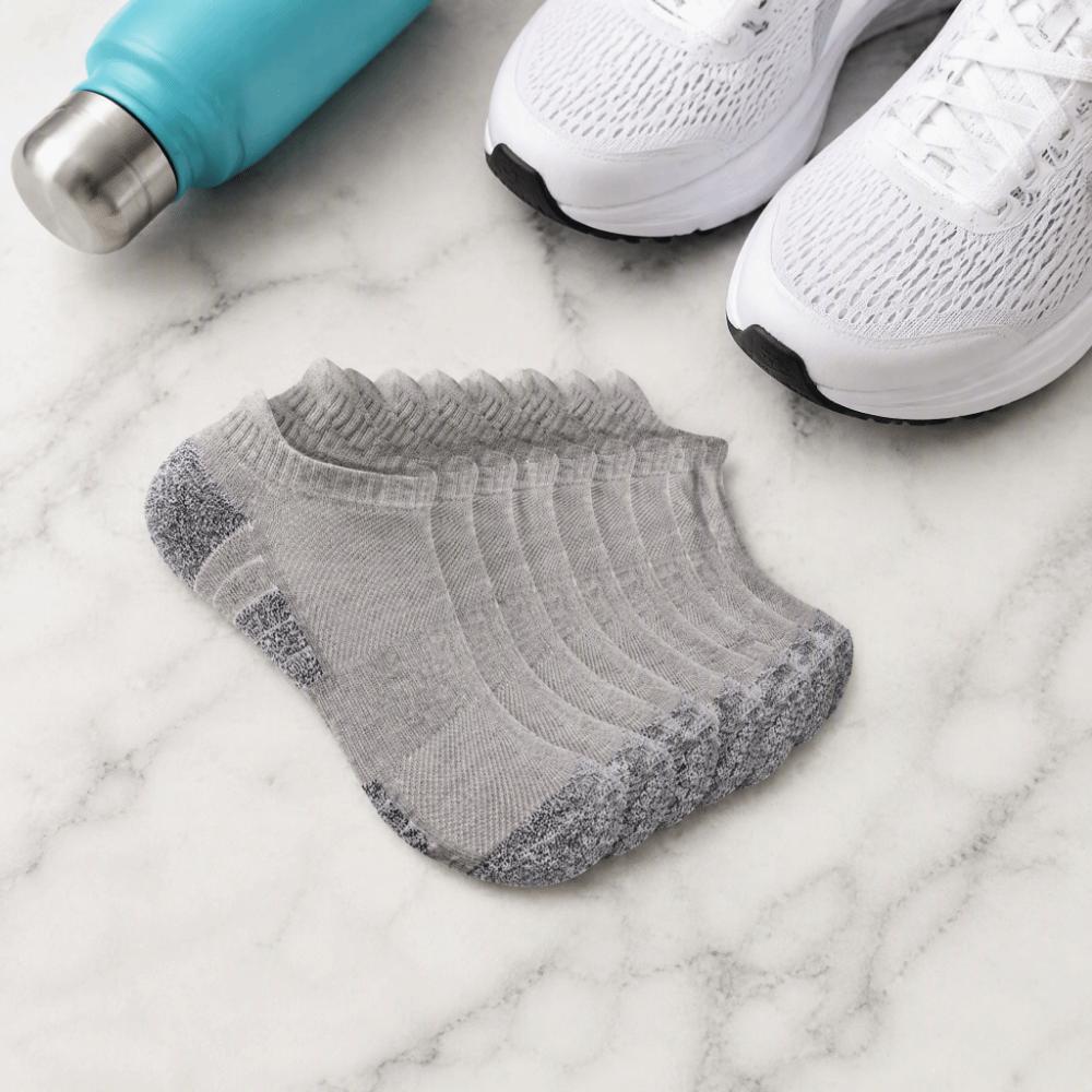 12pcs Breathable Low Cut Sport Sock Cushioned Towel Sole Running Sock  Running Fitness Training