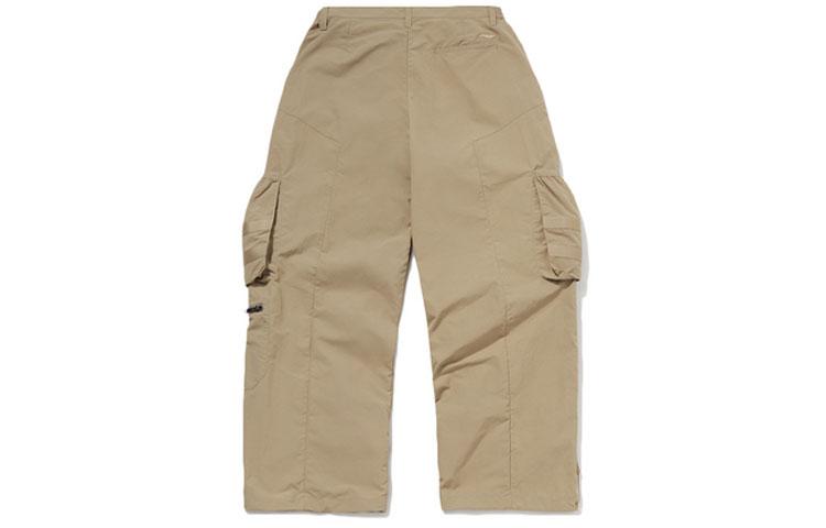Li Ning Casual Pants Men's Authentic Khaki Moderate Cargo Pants AKXQ557-1