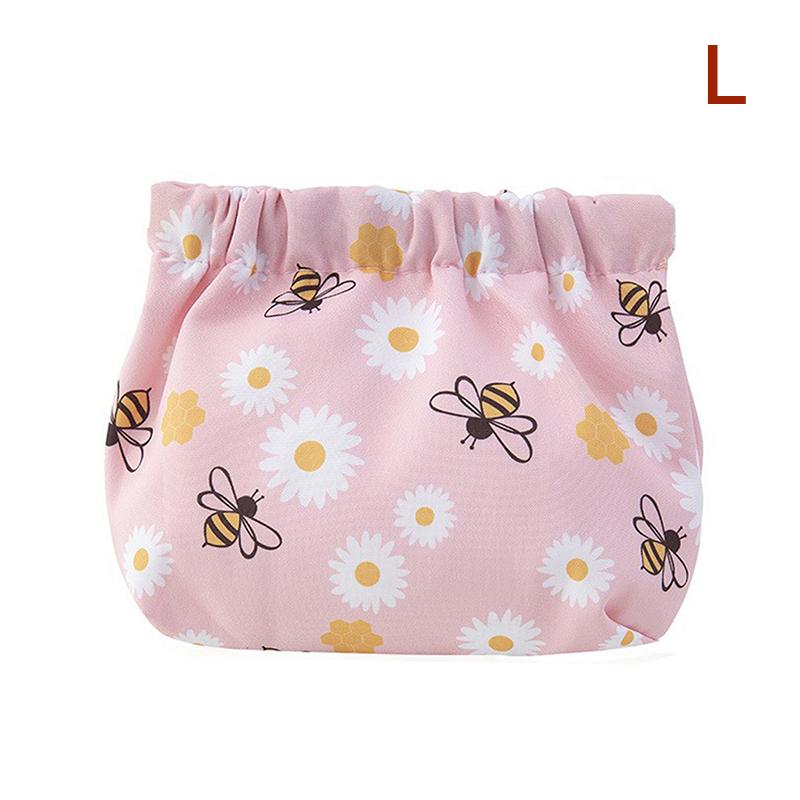 Cosmetics Coin Wire Holder Pouch Bag Portable Earphone Cards Lipsticks Storage Bag Auto Close Organizer Travel Jewelry Bag