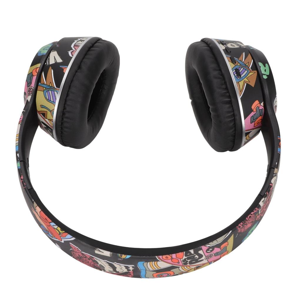 Bluetooth Headset HiFi Stable 20Hz To 20KHz Lower Power LED Wireless Gaming Headset with Colorful Lights Black