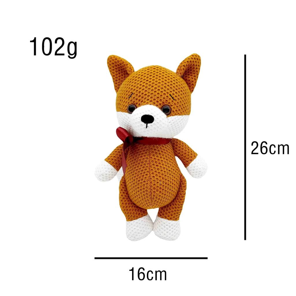 Crochet Animals Plush Stuffed Bunny Monkey Dolls Cotton Knitted Plushies Rabbit Cuddle Toys Kids Early Educational Peluche Toy