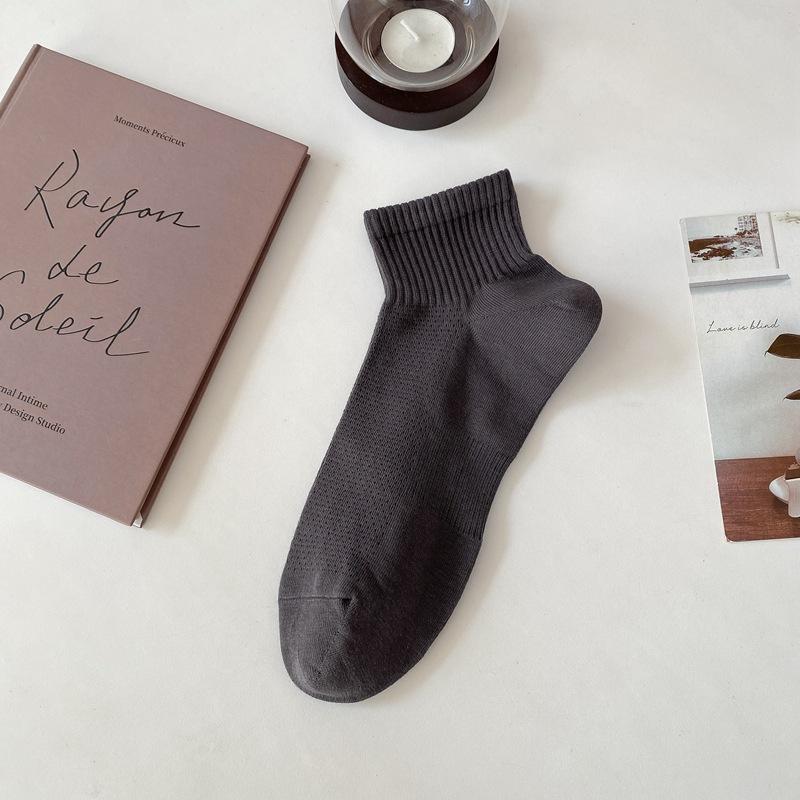 Solid Color High Elastic Bar Basic Versatile Casual Sports Socks Men'S Fashion Sports Men'S Socks