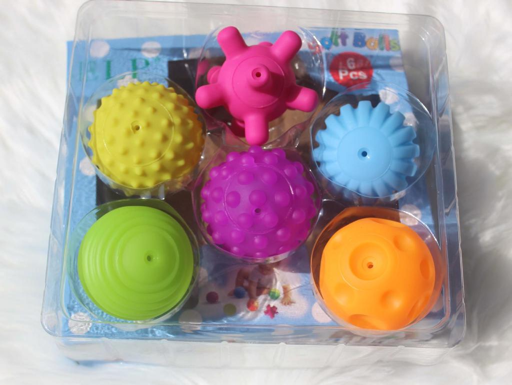Soft Hand-Held Baby Tactile Toy Ball