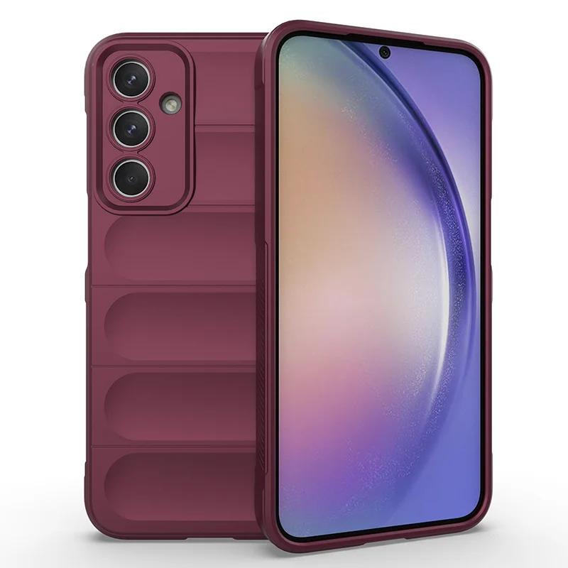 Skin Feeling Flexible Silicone Case for Samsung Galaxy A56 A36 A26 A16 5G Cover Shockproof Fundas Coque