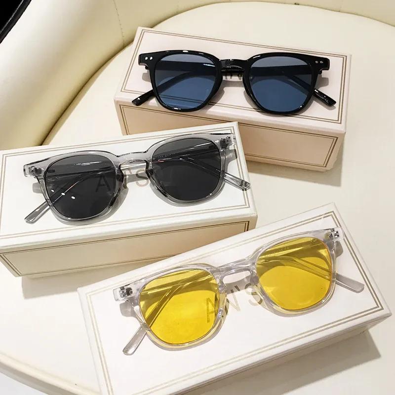New Vintage Square Sunglasses Women Men Luxury  Small Round Sun Glasses Female Small Eyewear Oculos De Sol for Male Female