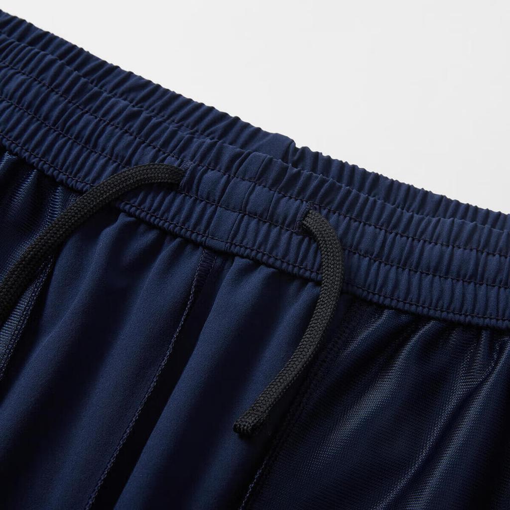 Adidas Running Fitness Solid Color Elastic Waist Casual Pants Men Bottoms Navy-Blue JJ0890