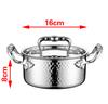 304 Stainless Steel Small Hot Pot One Person, One Pot for Household and Commercial Use Square Personal Hot Pot Chafing Dish