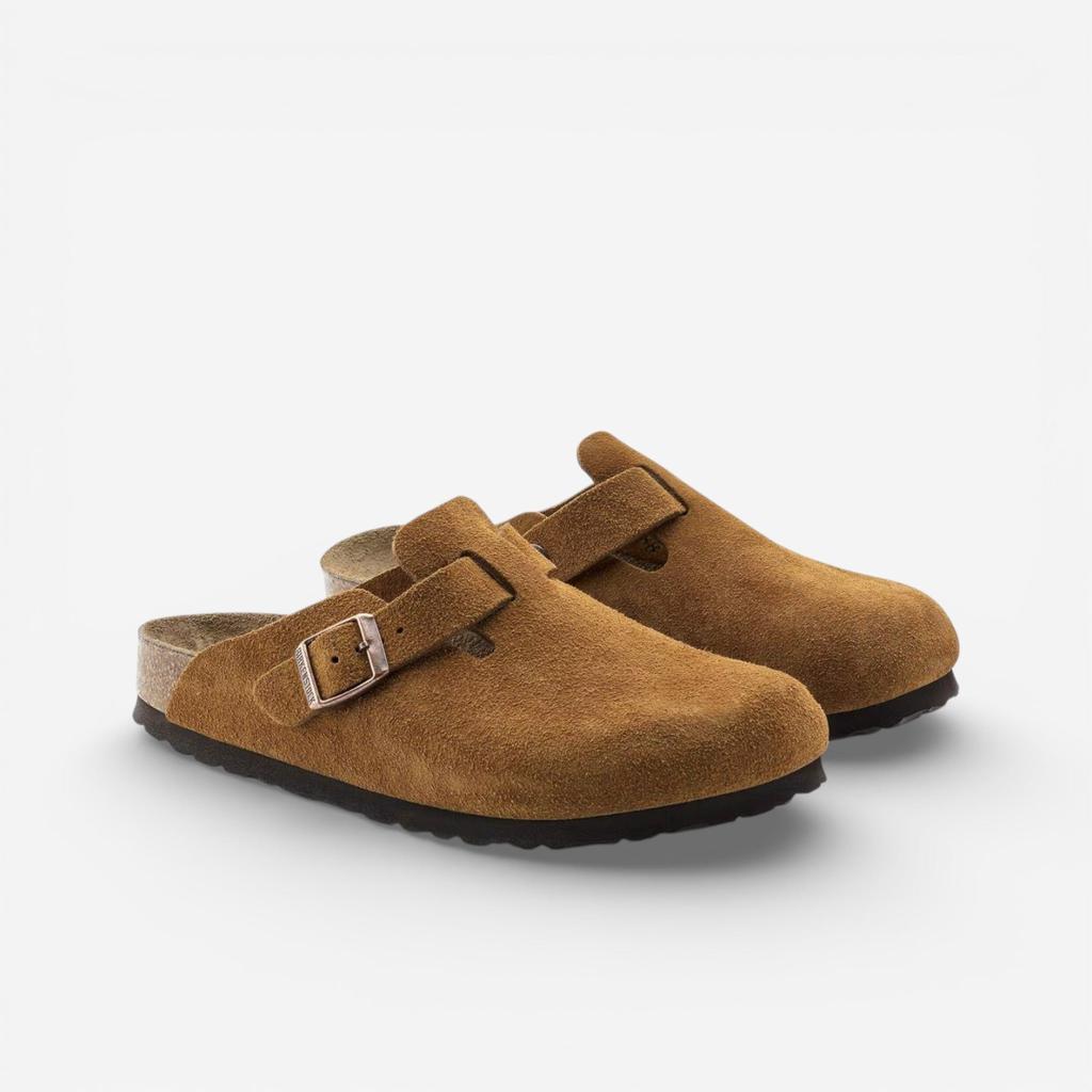Birkenstock Boston Soft Footbed Suede Mink