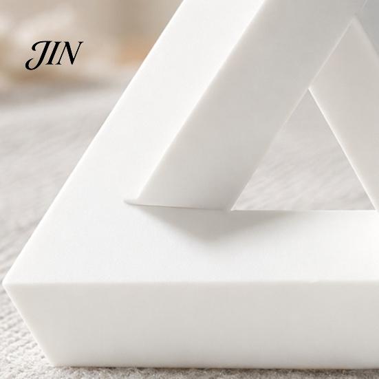 Exhibition Hall Decor Triangle Sculpture, 3D Printed Optical Illusion Figurine, Abstract Minimalist Geometric Desktop Decoration for Living